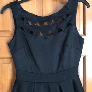 Lulus Flirting with Danger Cutout Black Dress